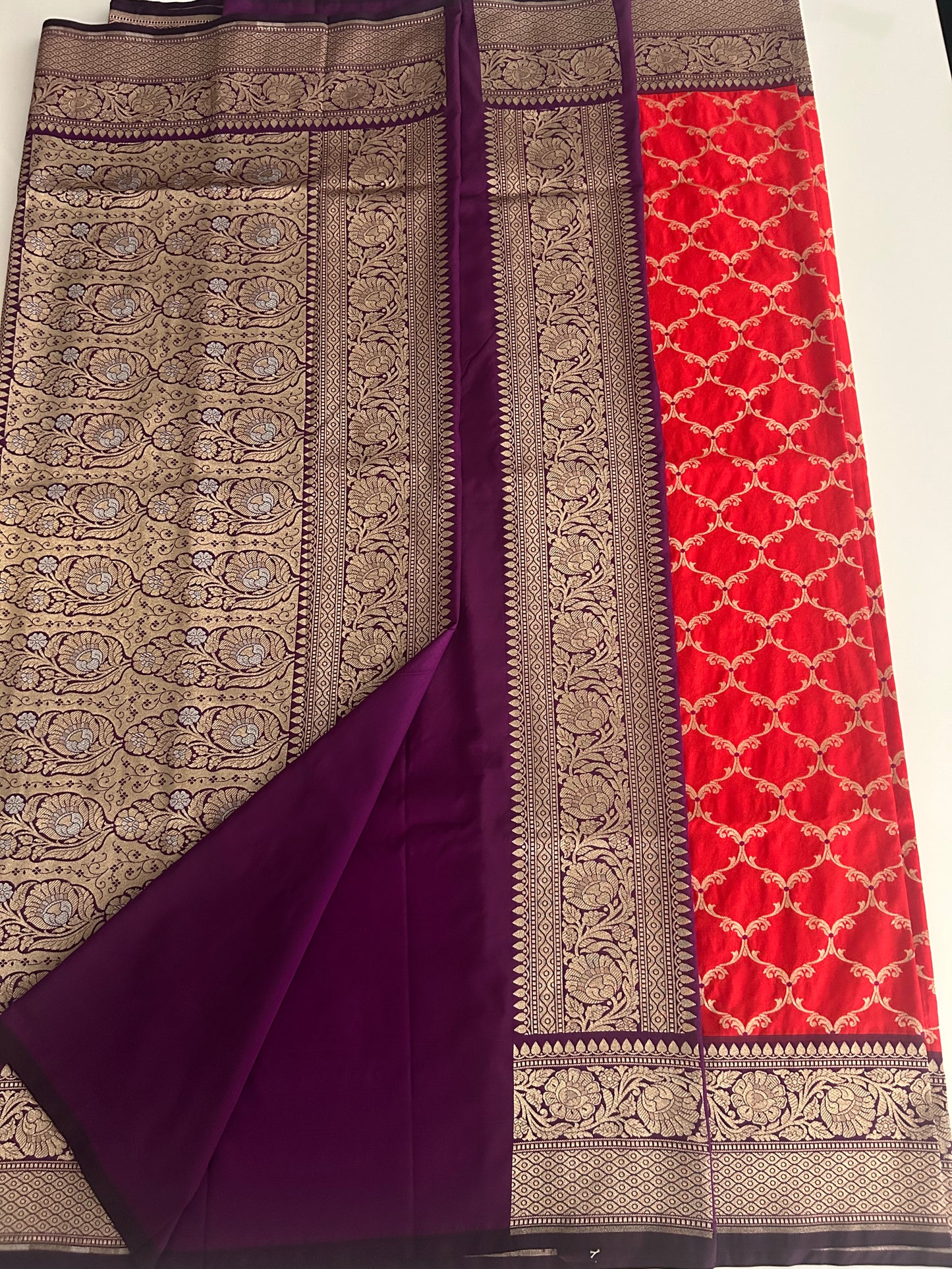 Semi katan silk saree