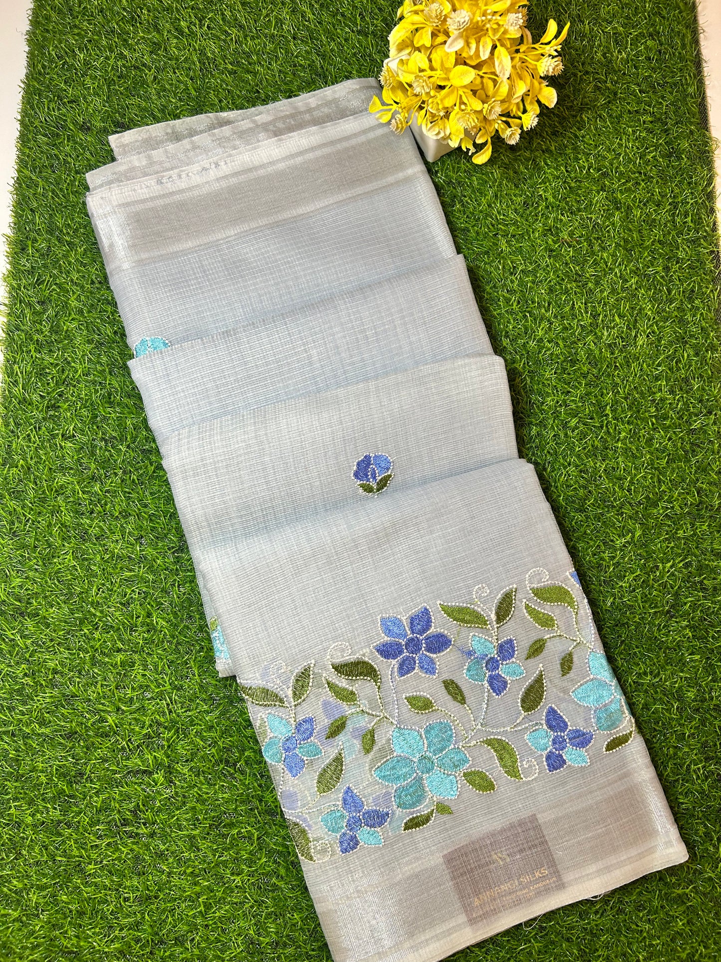 Kota Embroidery Work Saree