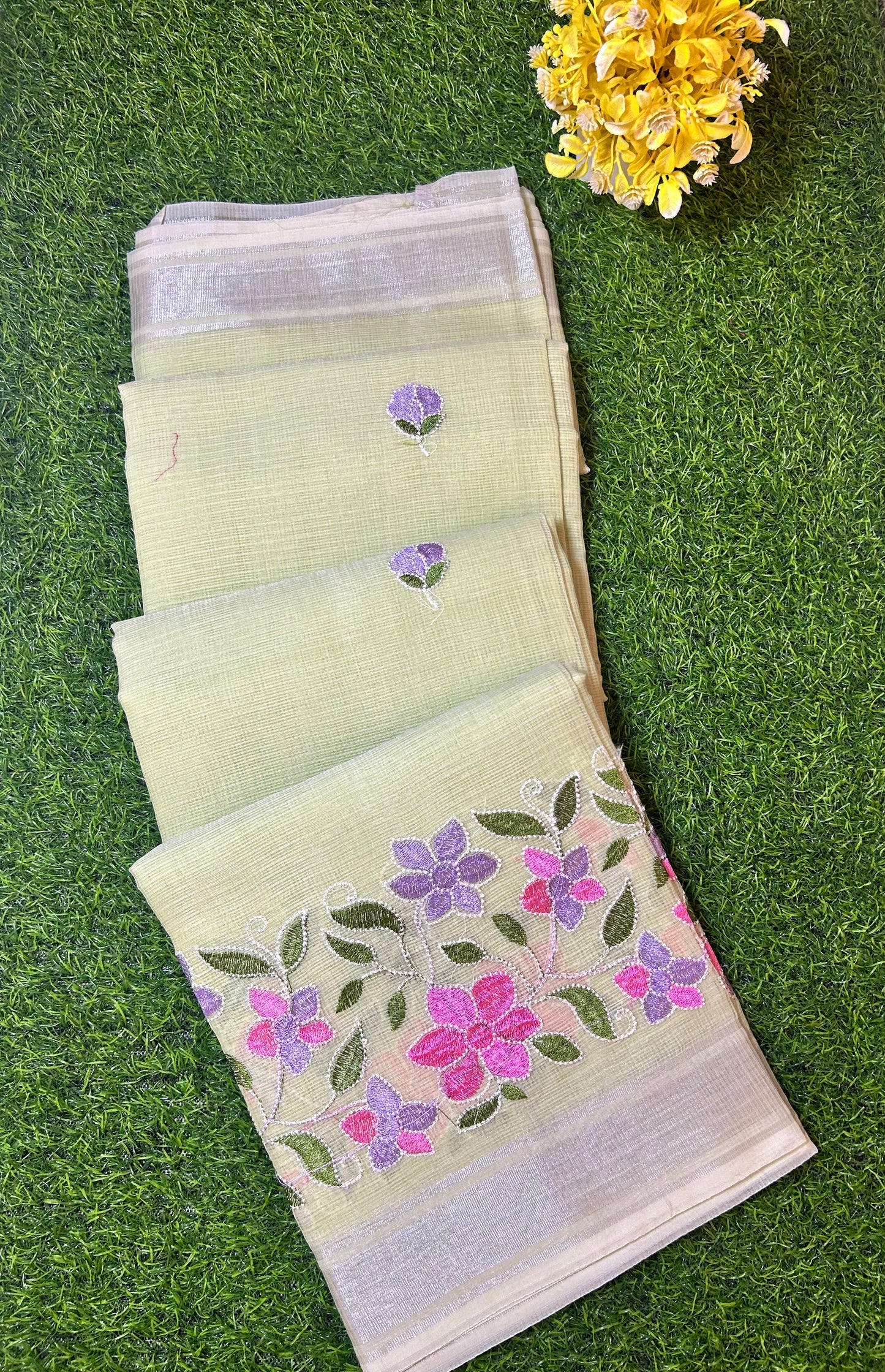 Kota Embroidery Work Saree