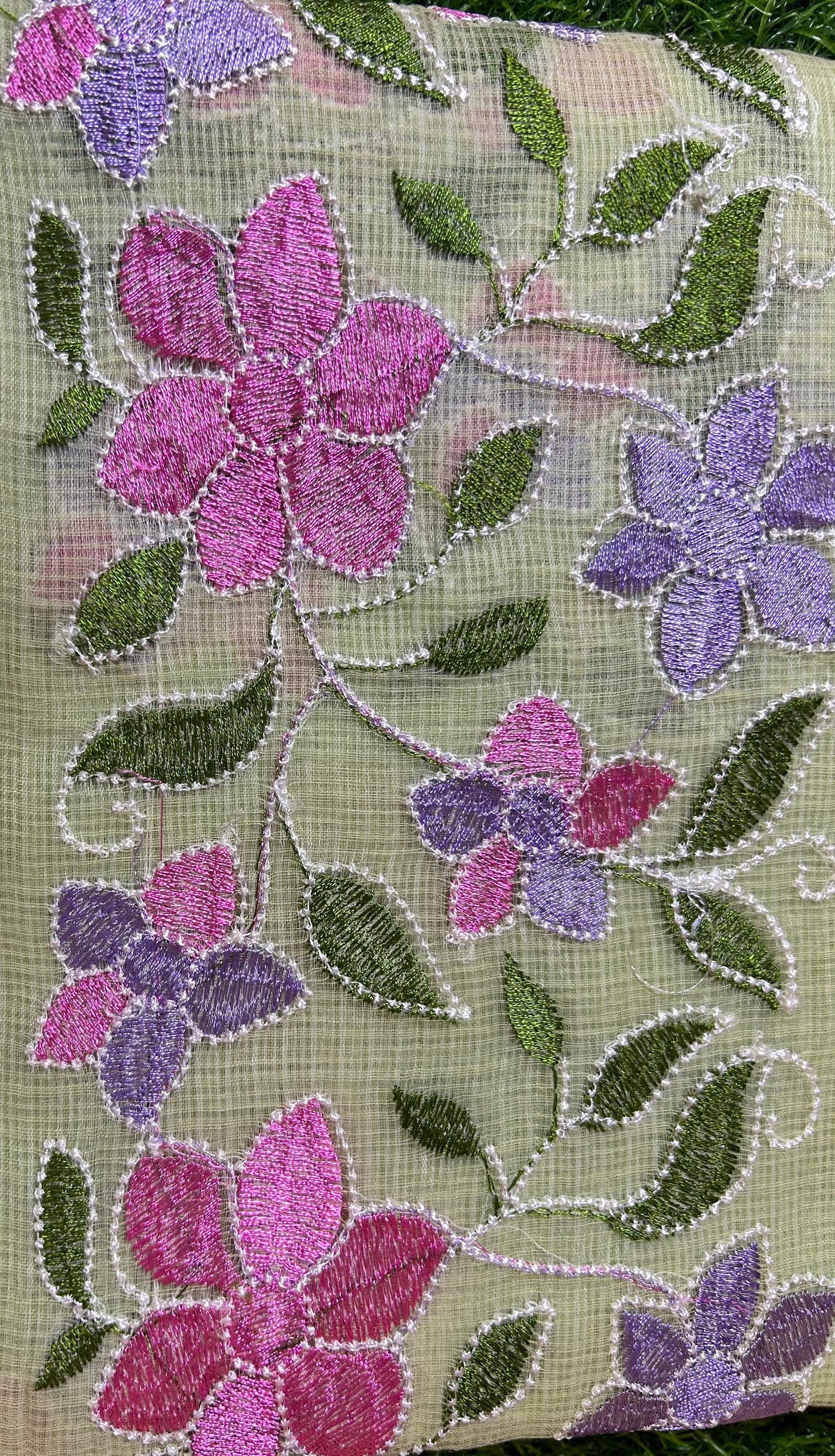 Kota Embroidery Work Saree