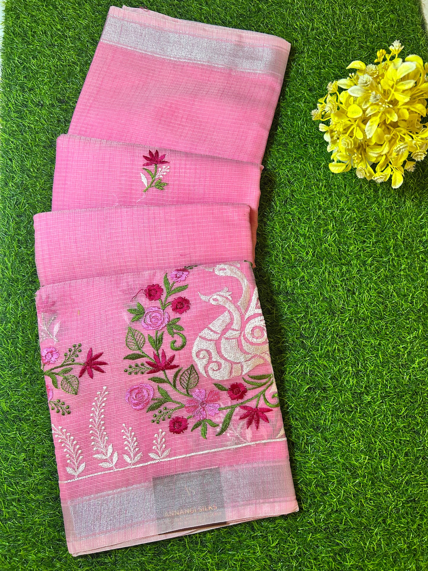 Kota Embroidery Work Saree