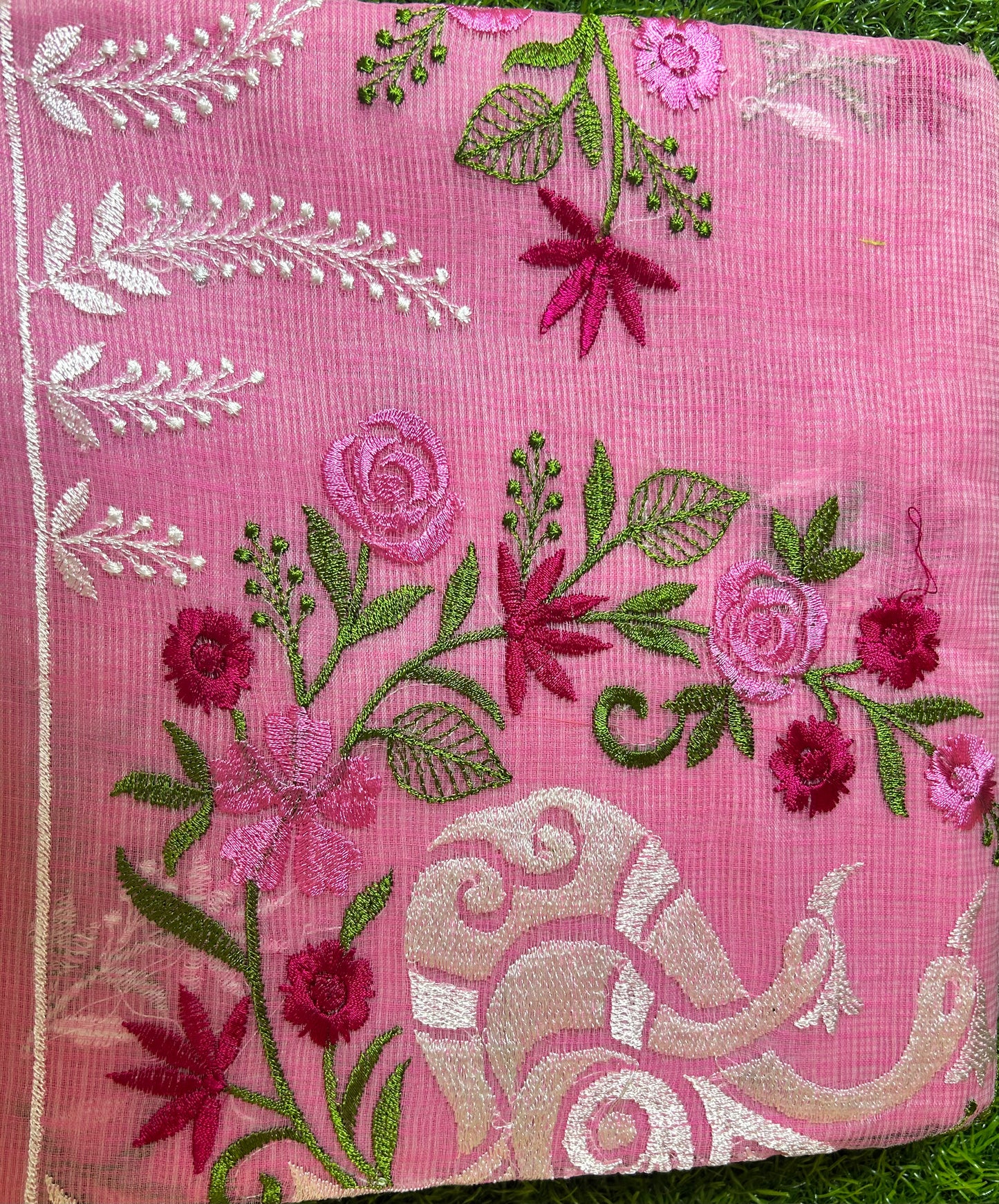 Kota Embroidery Work Saree
