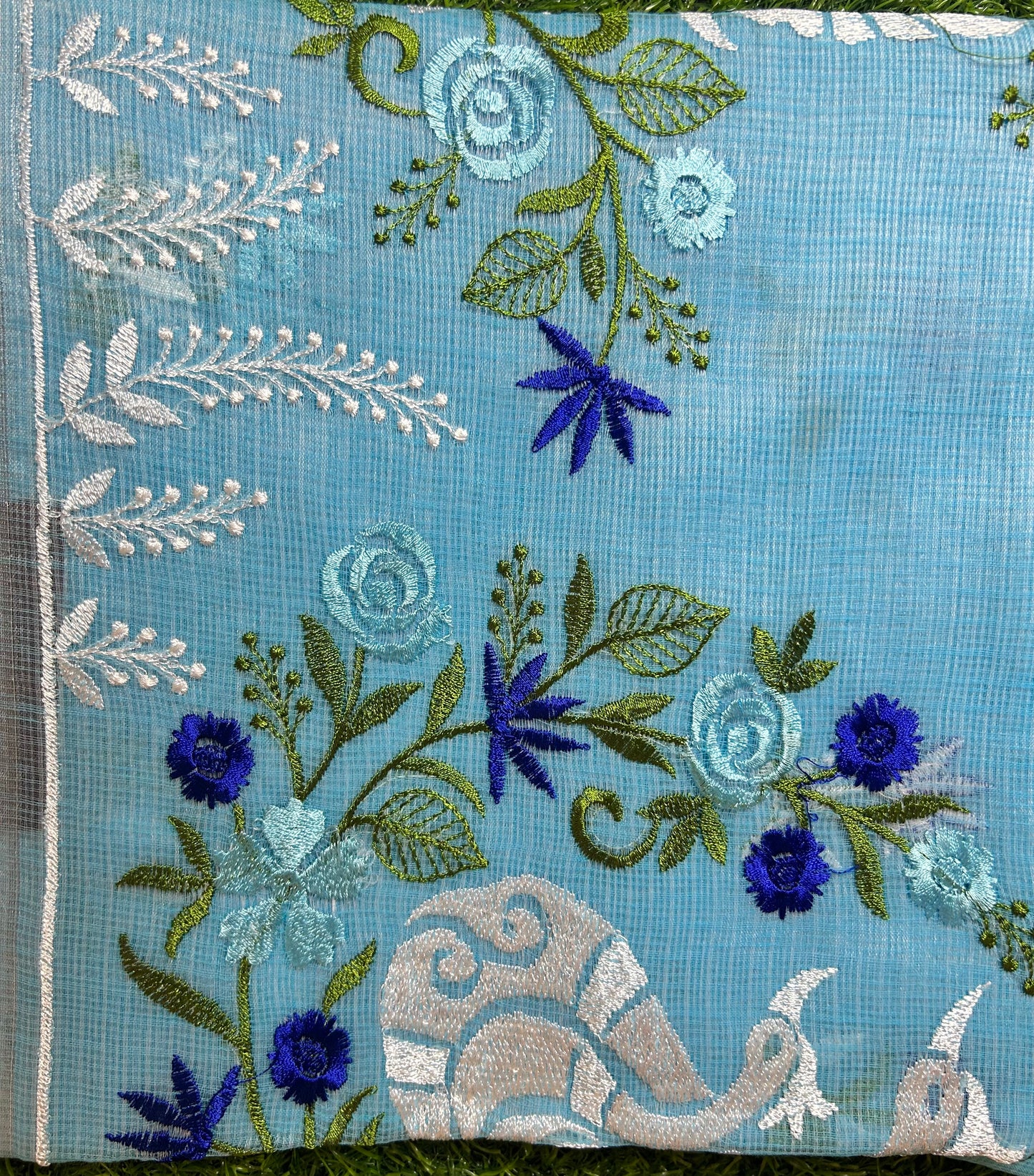 Kota Embroidery Work Saree