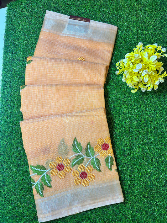 Kota Embroidery Work Saree