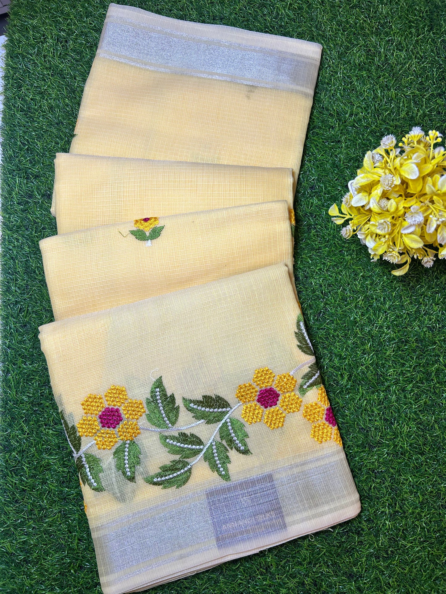 Kota Embroidery Work Saree