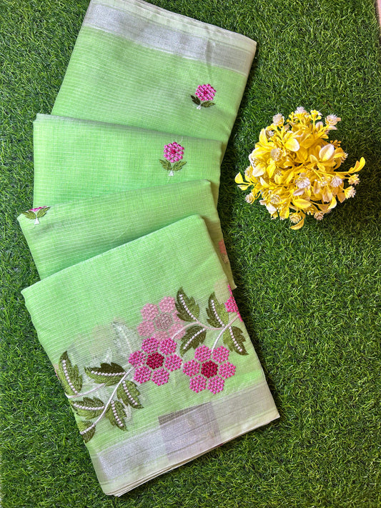 Kota Embroidery Work Saree