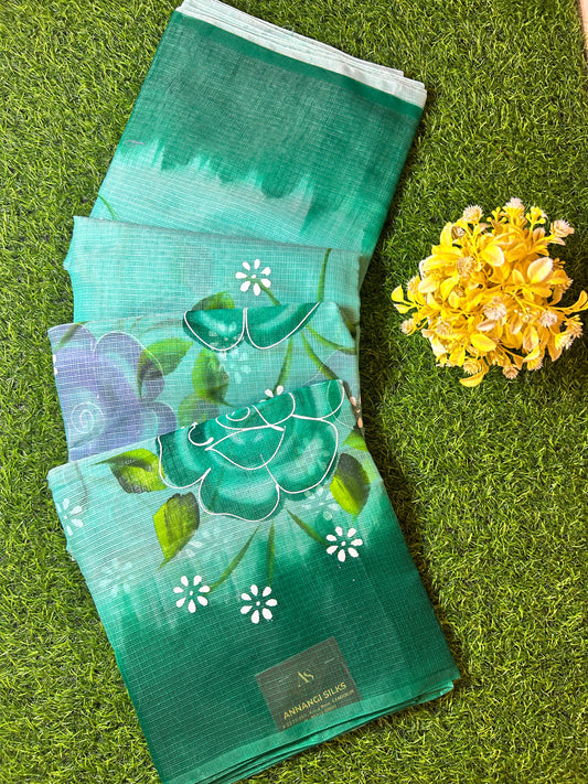 Kota Hand Paint Saree