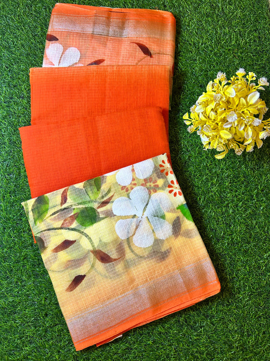 Kota Hand Paint Saree