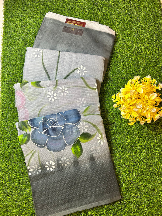 Kota Hand Paint Saree