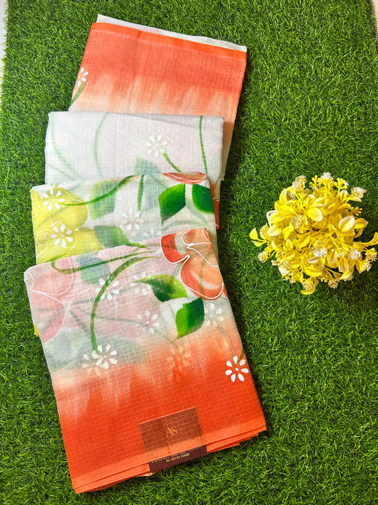 Kota Hand Paint Saree