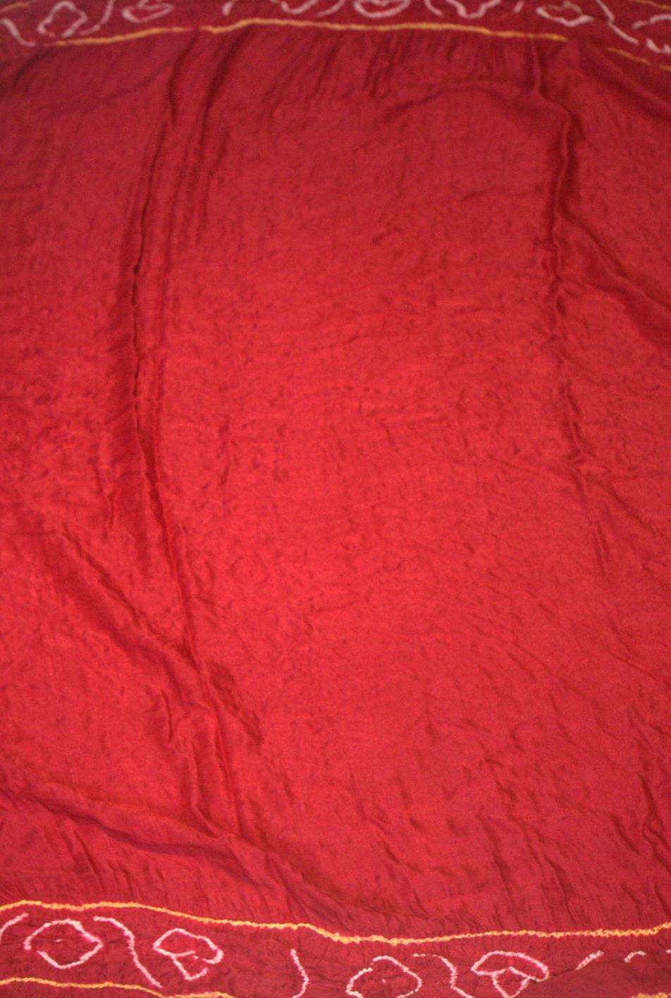 Bandhini Pure Gaji Silk (RED)