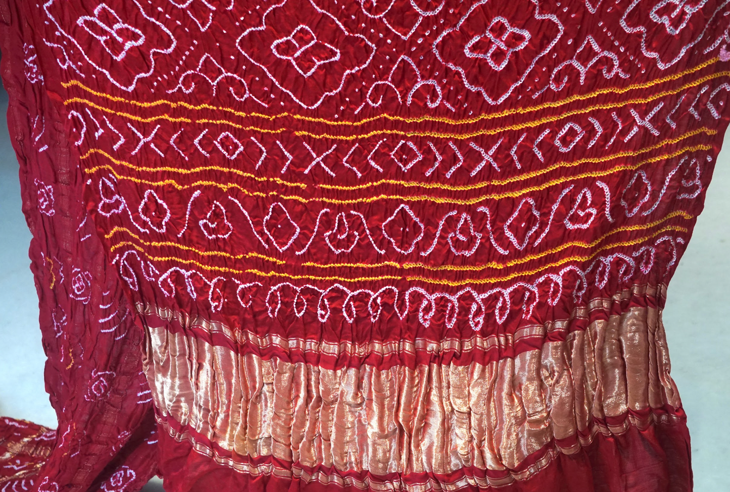 Bandhini Pure Gaji Silk (RED)