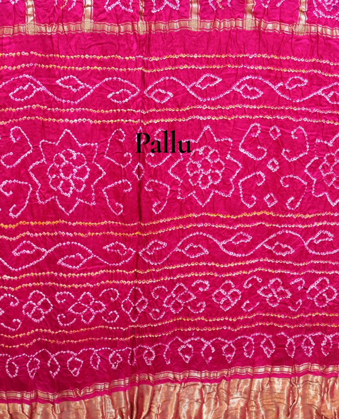 Pure Gaji Silk Saree – Blue & Pink